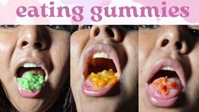 Eating gummies
