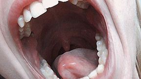 Yawning with a big deep mouth! MP4