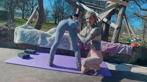 Secretly Watching My Inked Buddy In Yogapants