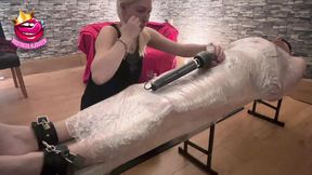 She unleashes unbridled lust, freeing his bound cock&#x1F346;, as she ravishes his cage