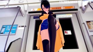 Stepmoms Super Sexy Friend Part four Female Domination Gf Turf Job on Empty Train