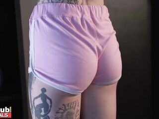 FAKEhub - gym bro sneakily screws sexy fit playgirl behind his girlfriends back ending in three-some