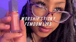 Worship Big Glossy Femdom Lips