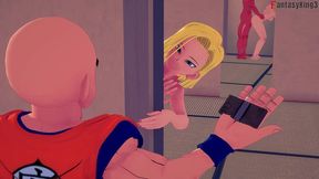 kame roshi fucking android 18 in front of krilin full scene for reds - dbzex 4 - full & pov on sheer & ptrn: fantasyking3