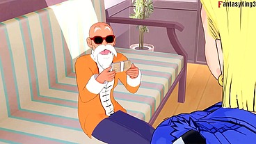 Android 18 fucks for money "Roshi NTR opportunity" Short movie for REDS - DB Zex 5 - Full 1hr movie on Sheer & PTRN: Fantasyking3