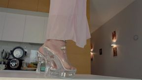 Goddess Lisa - Transparent High Heels - Full - HD 1280x720