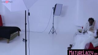 MatureLacey.com - GILF bride's BBC groom fucking and facialization
