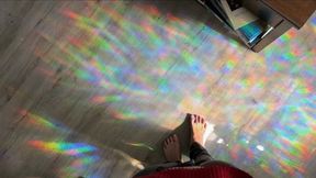 Walking On Rainbows - Goddess POV Foot Fetish - Lilith Taurean Walks On Rainbows