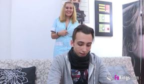 Mature Latina enjoys a young cock