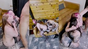 kali kavi & lucky kay pov sharing dick at the cabin - flightlifexxx