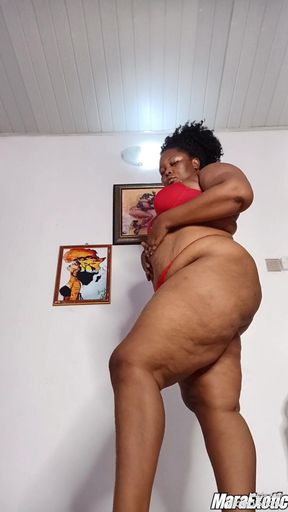 Rubbing on My Juicy Pussy, Creaming and Squirting Hard for You in My Red Panties