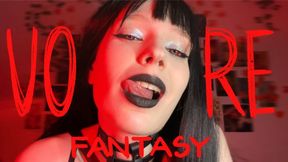 Goth girl is craving to swallow you