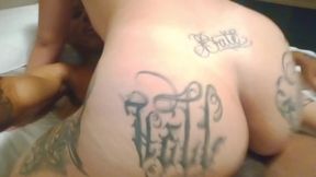 Hot Girl Rides Big Dick in the While Moaning and Wiggling