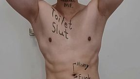 Horny&#x1F975; Asian Stud Causes Public Bathroom Mess