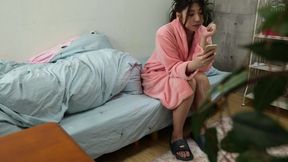 Cum-Drenched Panties: Asian Brunettes' Self-Love Leak-Off