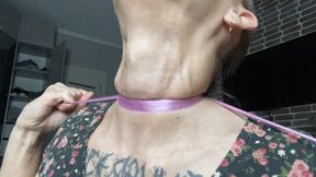 Erotic play with my throat