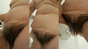 mom shower sexy hairy pussy cleaning