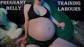 Training labours & pregnant belly