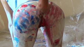 Skinny MILF Gets Exposed: Body Paint & Anal&#x1F44C; Pleasure