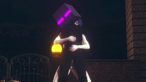 fucking an ender girl in the back gender bender - minecraft hentai parody