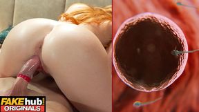 Redhead MILF's intense lovemaking provokes explosive, unwarranted creampie, defying protection amidst passionate fervor