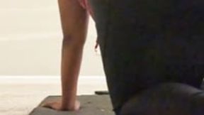 Teeny Stealthily gets close to Giantess Doing Yoga POV 1080