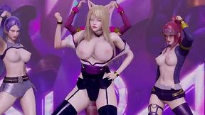 3D Hentai - League of Legends Striptease