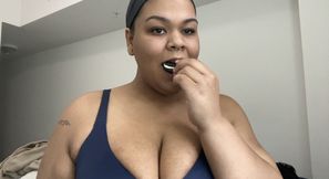 Eating Oreos in New Bra