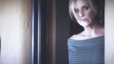 Sexy blonde MILF gives a sensual blowjob and rides cock
