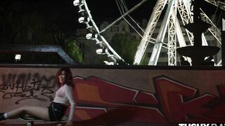 TUSHYRAW Hot redhead Agatha gets her tight ass fucked hard