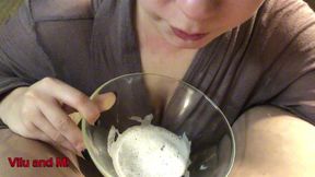 THROAT SALIVA AND SPERM IN THE BOWL