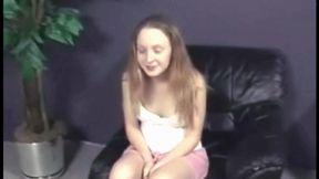 Cute teen Jasmine deepthroats