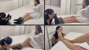 Poor Kally ep 4 - Had to sniff stinky foot to please his owner! (MP4-HD 1080p)