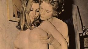 Vintage porn compilation featuring stepsisters with hairy pussies