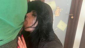 milfycalla- cum on clothes. cum on fluffy jacket