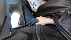 Lexi Aaane's Hot Public Airplane Handjob & Blowjob