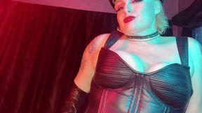 Leather Step-Daddy Femdom boot worship and strapon