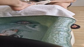 Nicoletta's Pampering Day: A Joyful Friend-Made Video Chronicle of Beautiful Nails and Feet at the Spa with Her Talented Friend Rosy