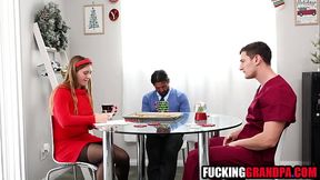 Step Grandpa and Step Granddaughter's Naughty&#x1F608; Christmas Surprise