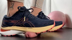 A Shoejob with brand new Asics Kayano Sneakers - Kayano 29 - slave - 4k