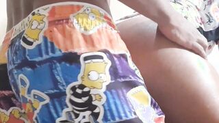 Gigantic booty sister-into-law asks for an booty grind but actually wanted to pounded without a condom