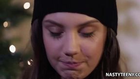 Lonely hubby nails hot hitchhiker Elena Koshka