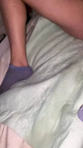 CLOSE UP Squirting orgasm in slow motion