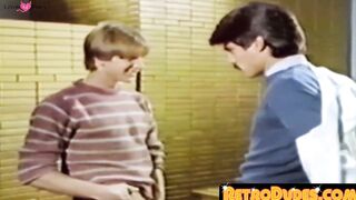 RetroDudes.com - Cop joins retro gay party for raw penetration fun