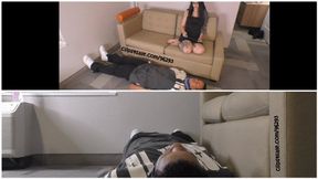 Bullied & Buried by bratty Alt gamer girl feet (Multi-Angle) - HD