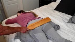 Reyna asks Step-Dad for a warm Bottom Bedtime - 1080p