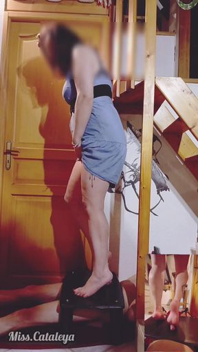 Powerful moment from &quot;Miss Cataleya, cockbox session, barefoot, fountain, explosion, trailer&quot;