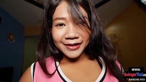 Hot Asian Teen Gets Big White Cock