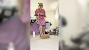 Sailor Moon toys with her Torso Toy