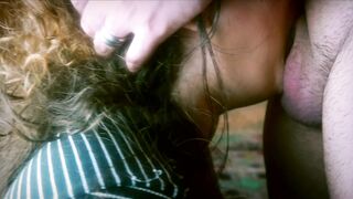 CLOSE UP DEEPLY BJ CUMING ON END